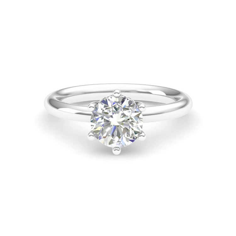 360 degree view of Vesper Hidden Halo Engagement Ring