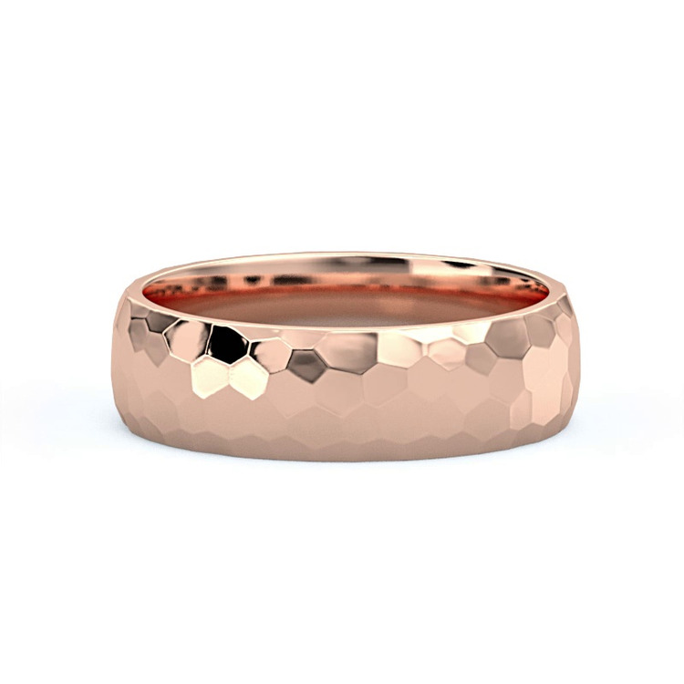 360 degree view of Hammered Band (6mm)