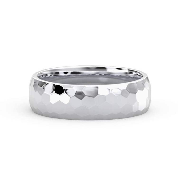 360 degree view of Hammered Band (6mm)