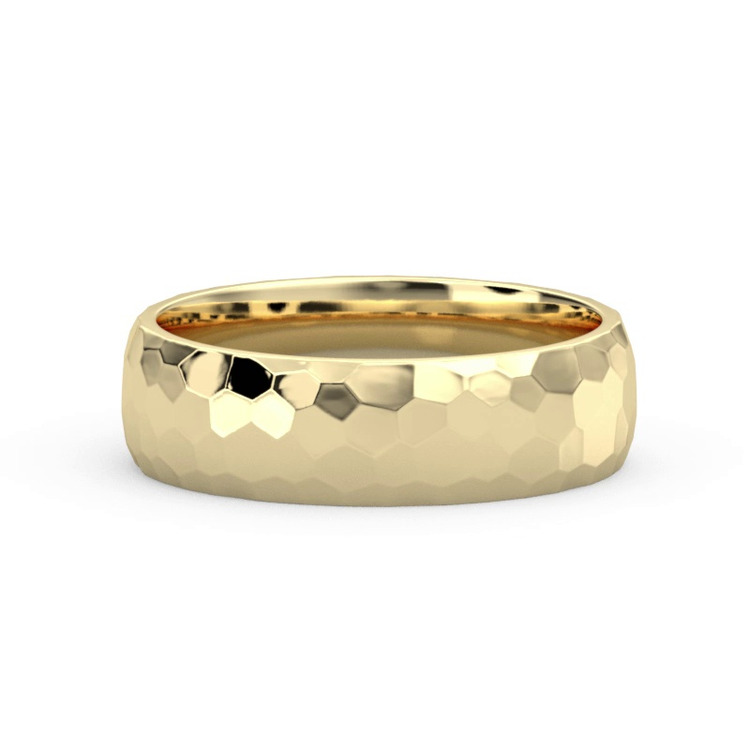 360 degree view of Hammered Band (6mm)