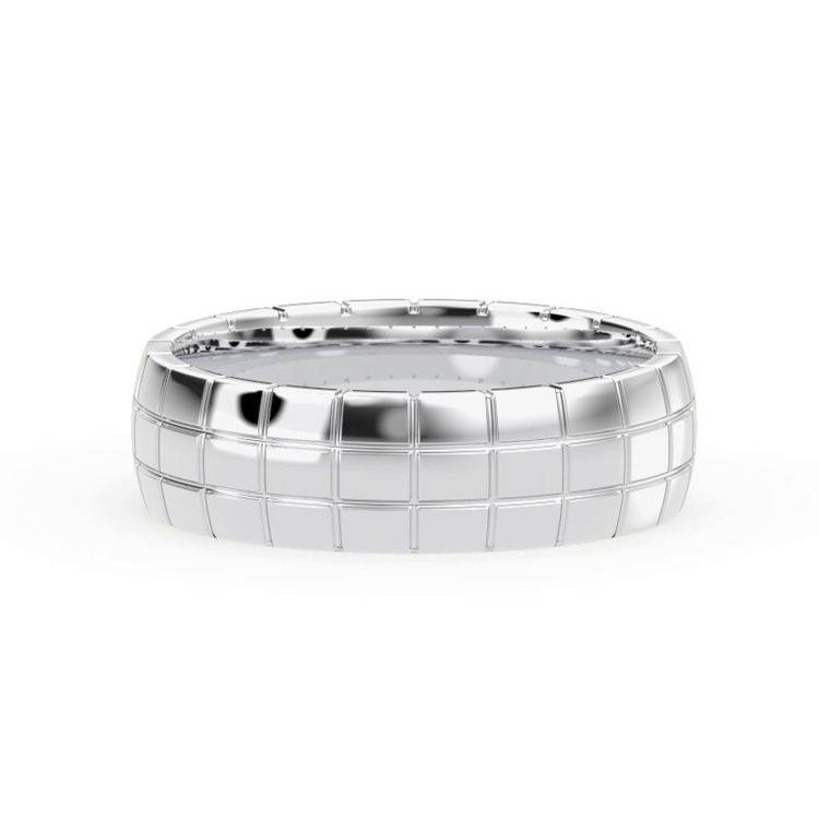 360 degree view of Grid-Pattern Band (6mm)
