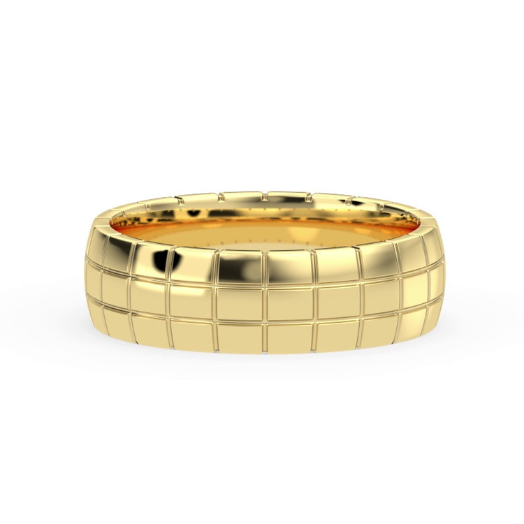 360 degree view of Grid-Pattern Band (6mm)