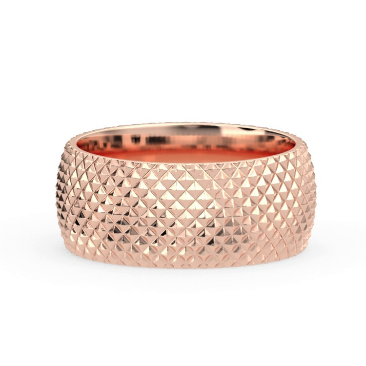 360 degree view of Diamond-Pattern Band (9mm)