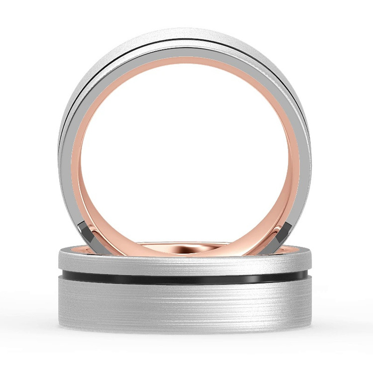 360 degree view of Vela Men's Wedding Band