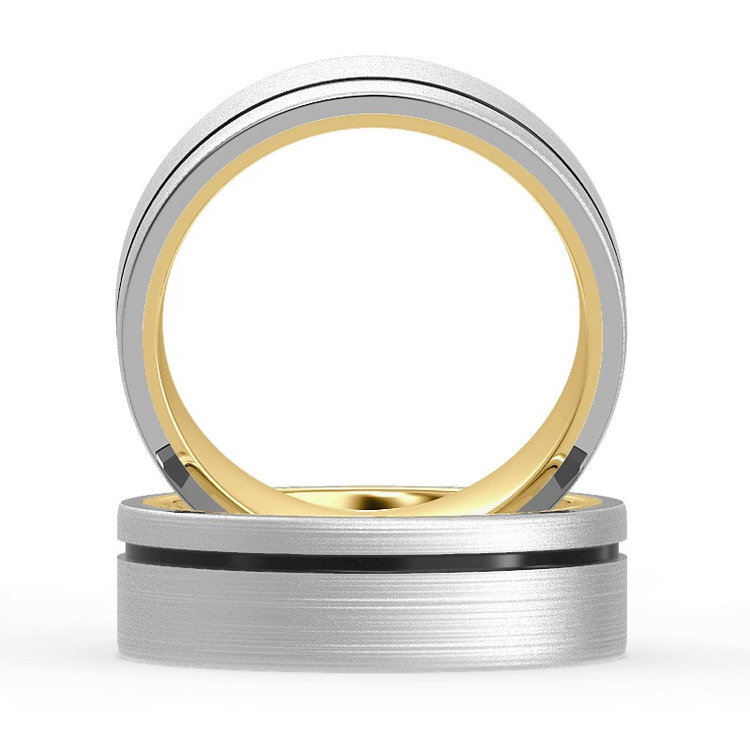 360 degree view of Vela Men's Wedding Band