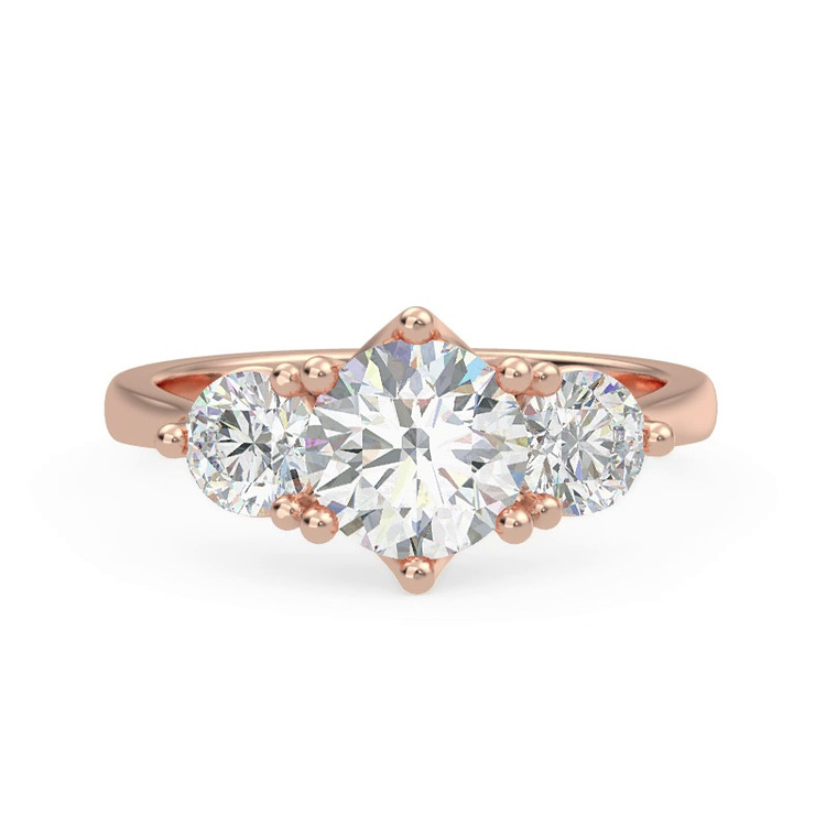 360 degree view of Bryn Trellis Three-Stone Engagement Ring