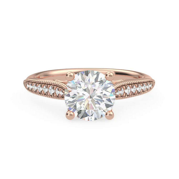 360 degree view of Quinley Pave Engagement Ring
