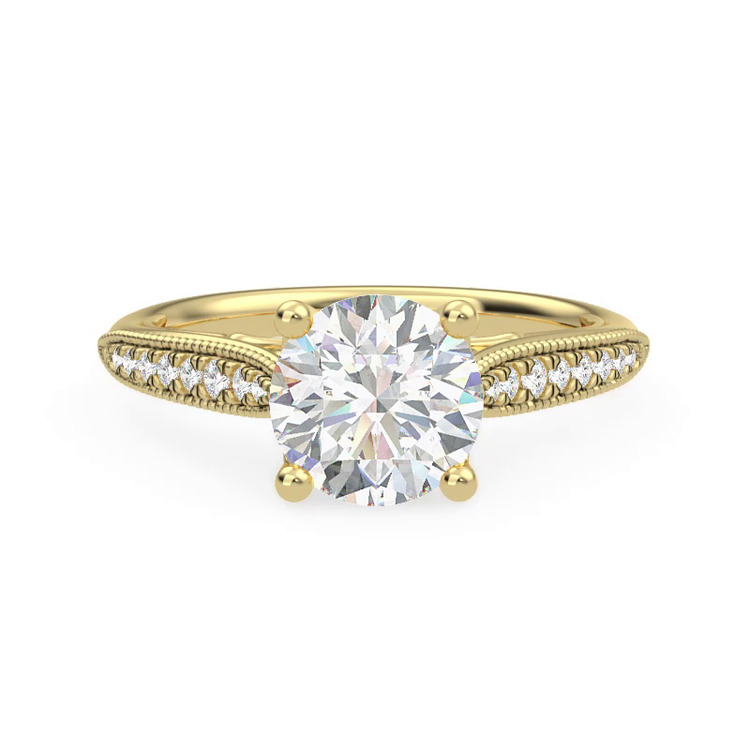 360 degree view of Quinley Pave Engagement Ring