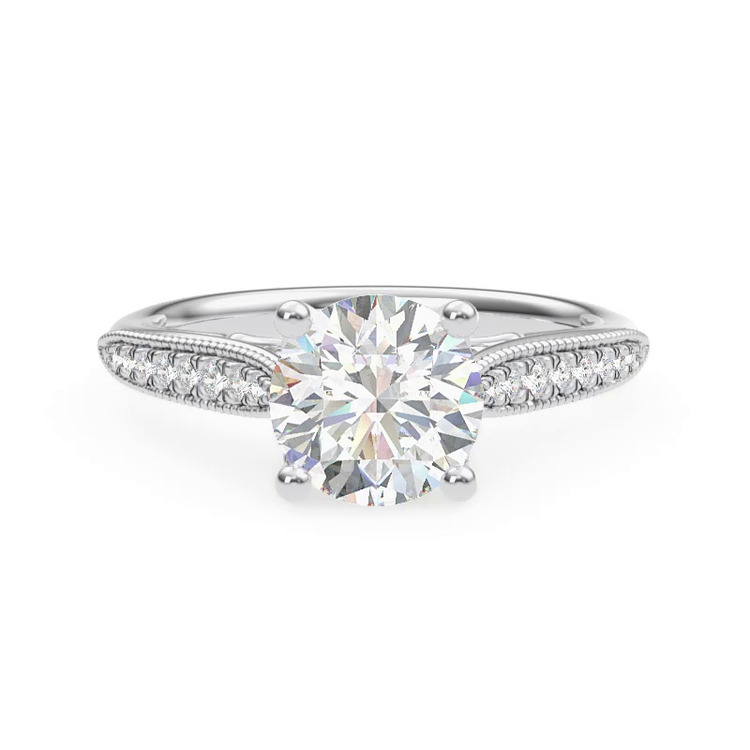 360 degree view of Quinley Pave Engagement Ring
