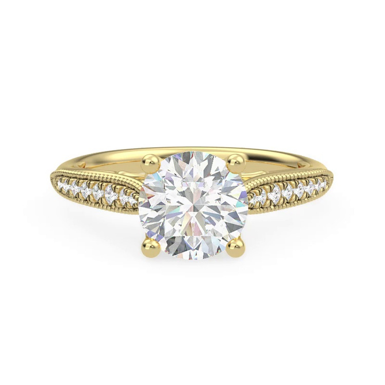 360 degree view of Quinley Pave Engagement Ring