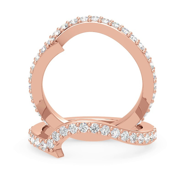 360 degree view of Ara Diamond Curve Band