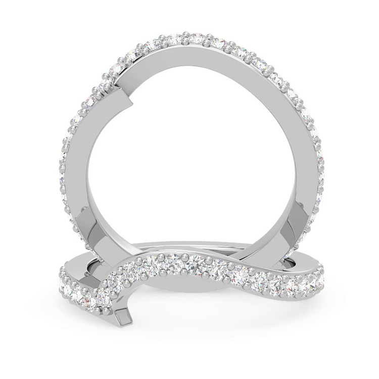 360 degree view of Ara Diamond Curve Band