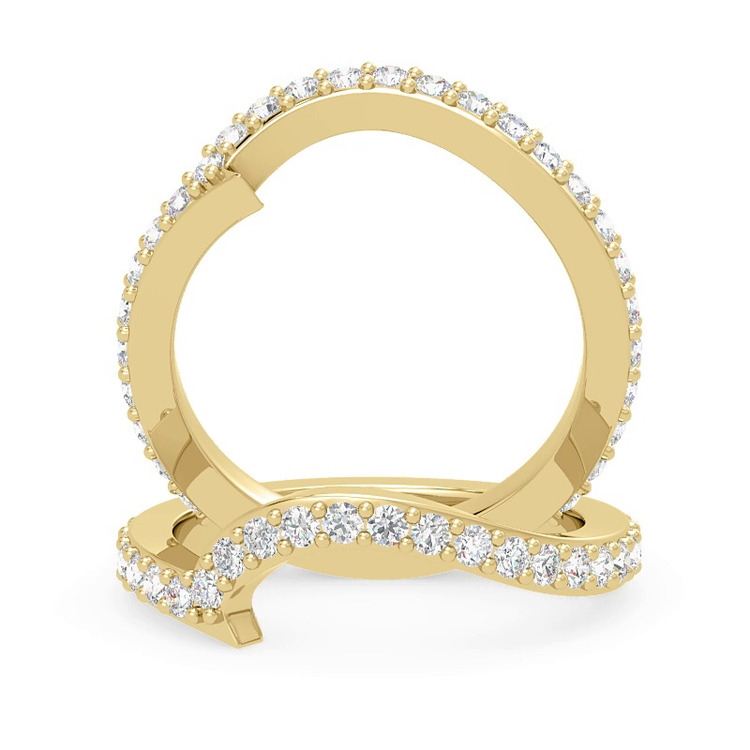 360 degree view of Ara Diamond Curve Band