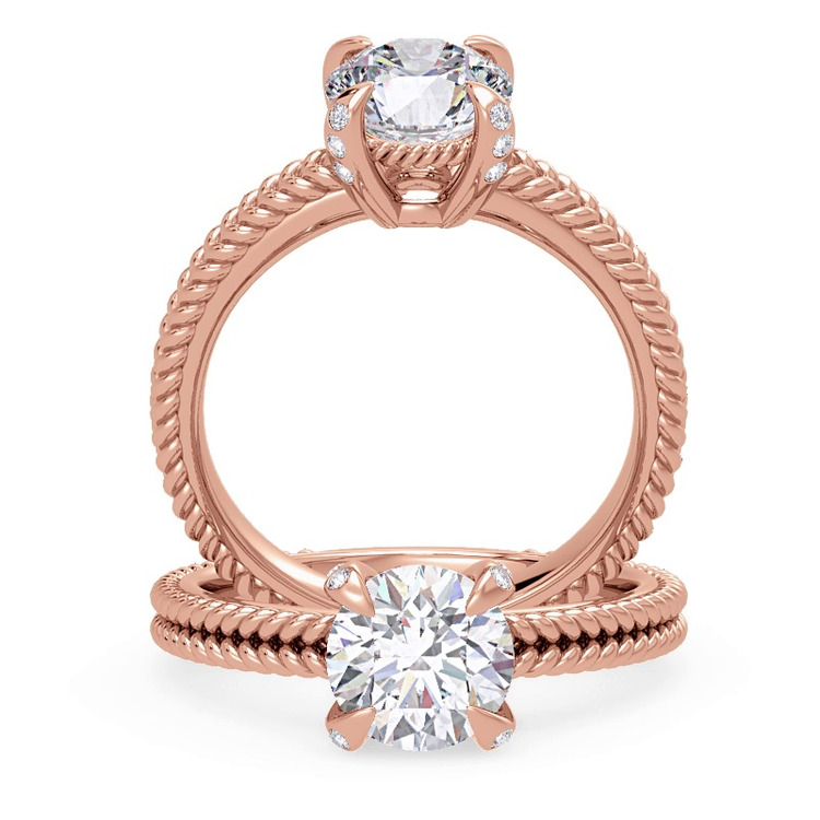 360 degree view of Lyra Diamond Engagement Ring