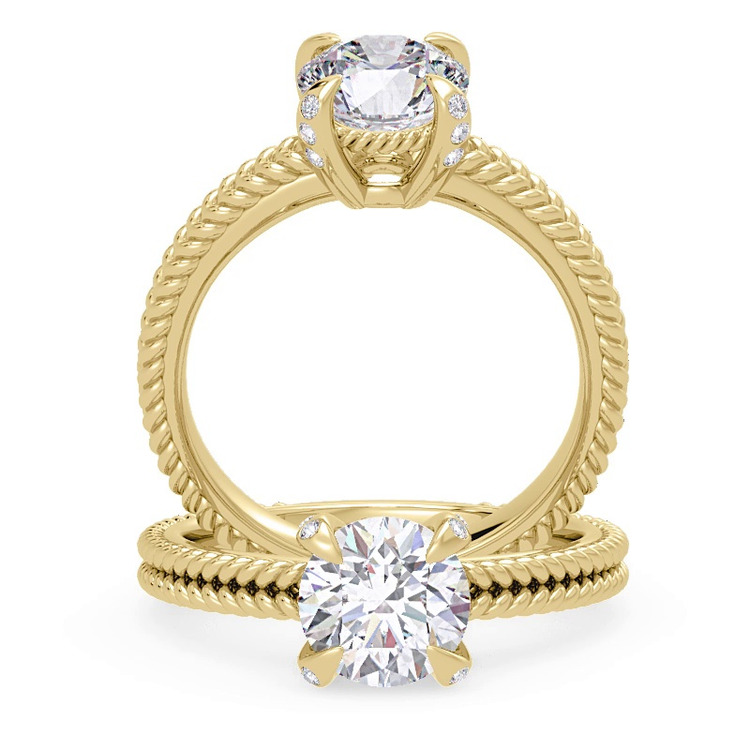 360 degree view of Lyra Diamond Engagement Ring
