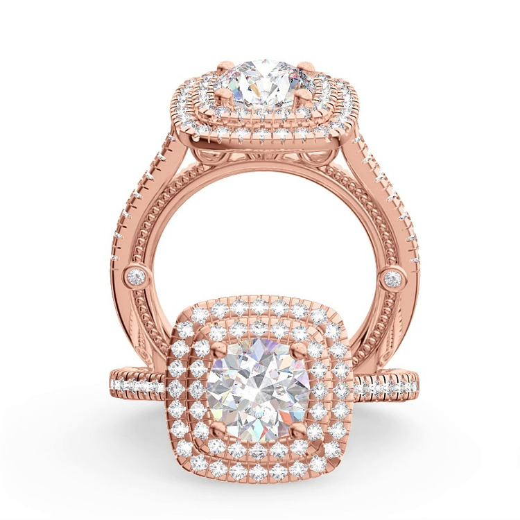 360 degree view of Crux Diamond Engagement Ring