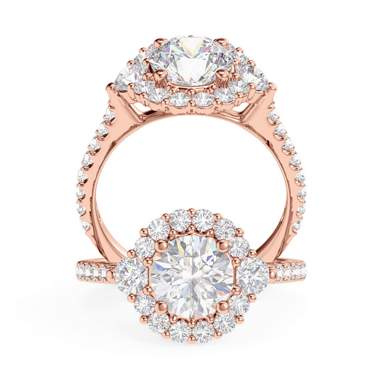 360 degree view of Auriga Lab Engagement Ring