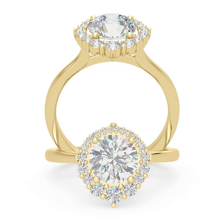 360 degree view of Vela Diamond Engagement Ring