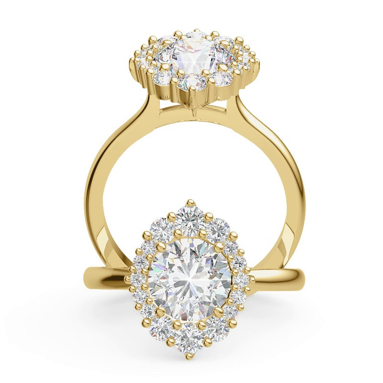 360 degree view of Grus Diamond Engagement Ring