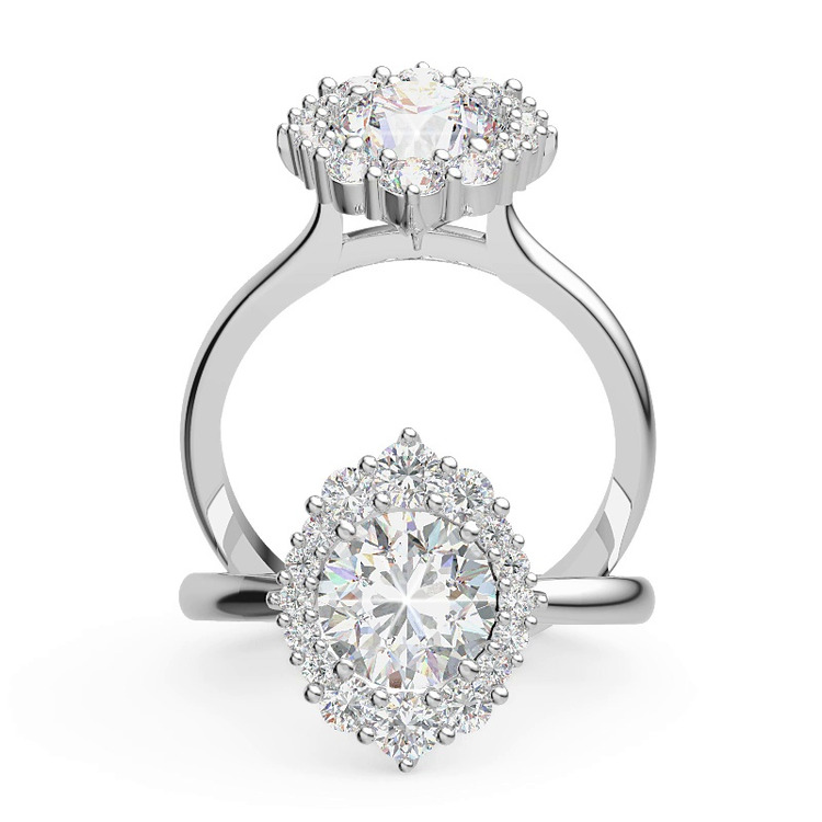 360 degree view of Grus Diamond Engagement Ring