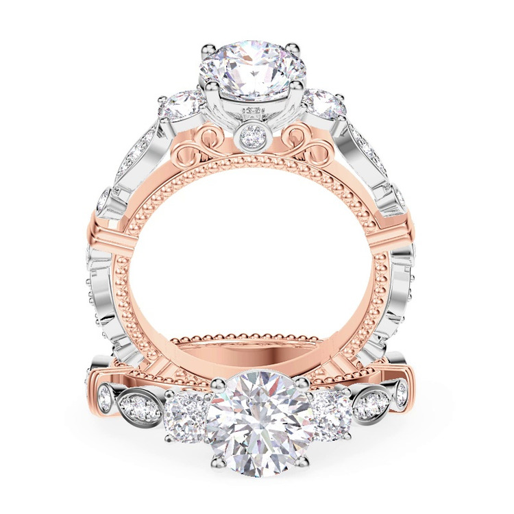 360 degree view of Crater Lab Engagement Ring