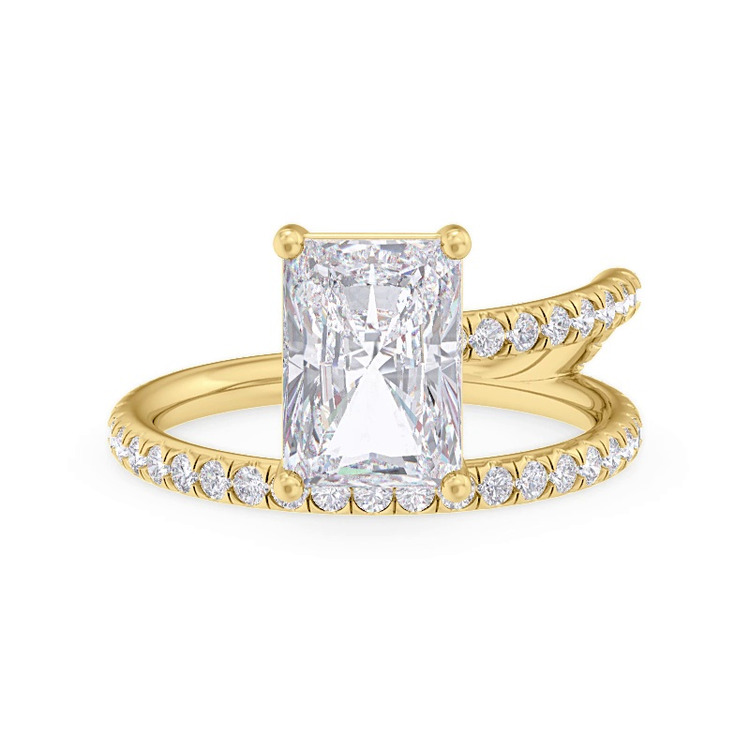 360 degree view of Fete Floating Diamond Engagement Ring