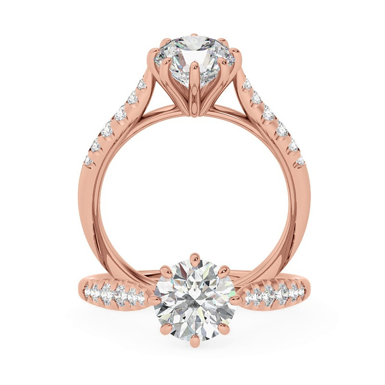 360 degree view of Pau 8 Prong Engagement Ring