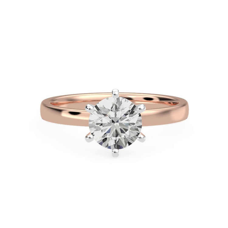 360 degree view of Boda Six Prong 2mm Comfort Fit Engagement Ring