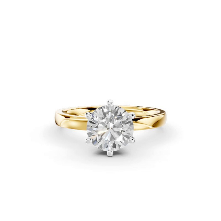 360 degree view of Boda Six Prong 2mm Comfort Fit Engagement Ring
