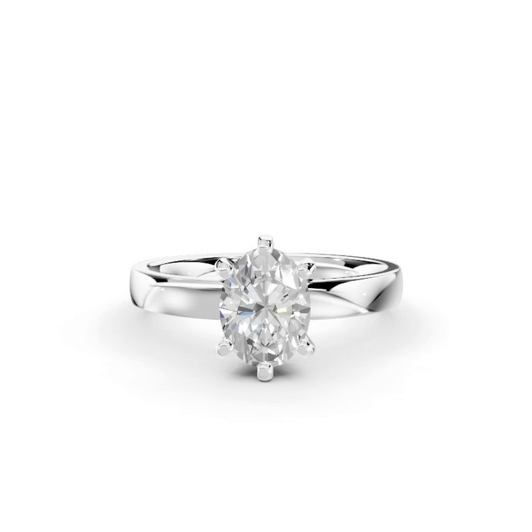 360 degree view of Boda Six Prong 2mm Comfort Fit Engagement Ring