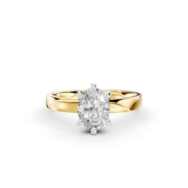 360 degree view of Boda Six Prong 2mm Comfort Fit Engagement Ring