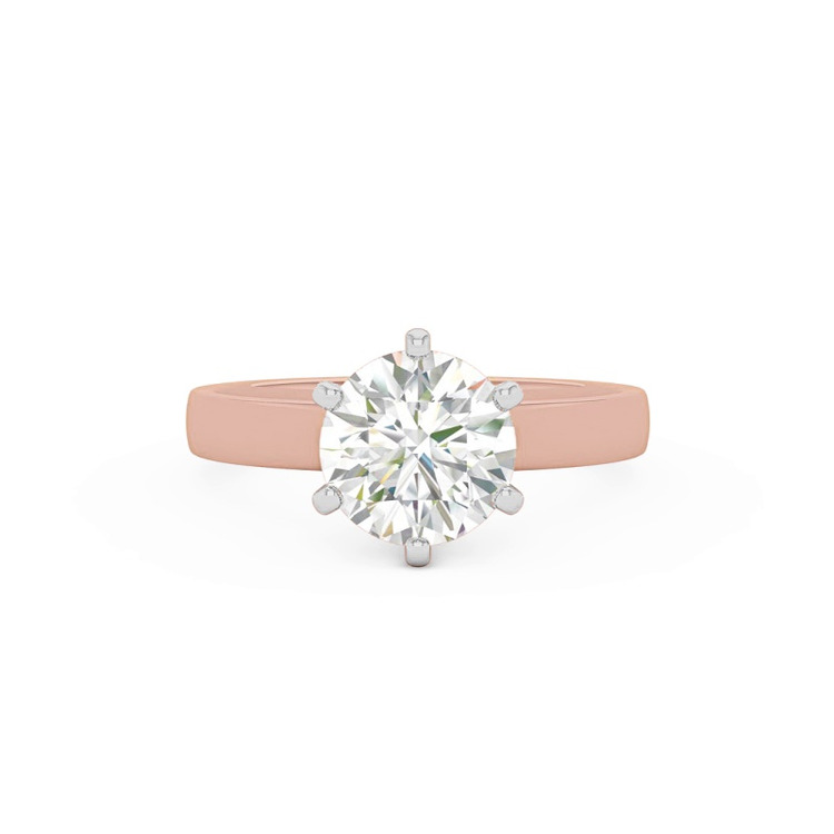 360 degree view of Boda Six Prong 2.5mm Comfort Fit Engagement ring