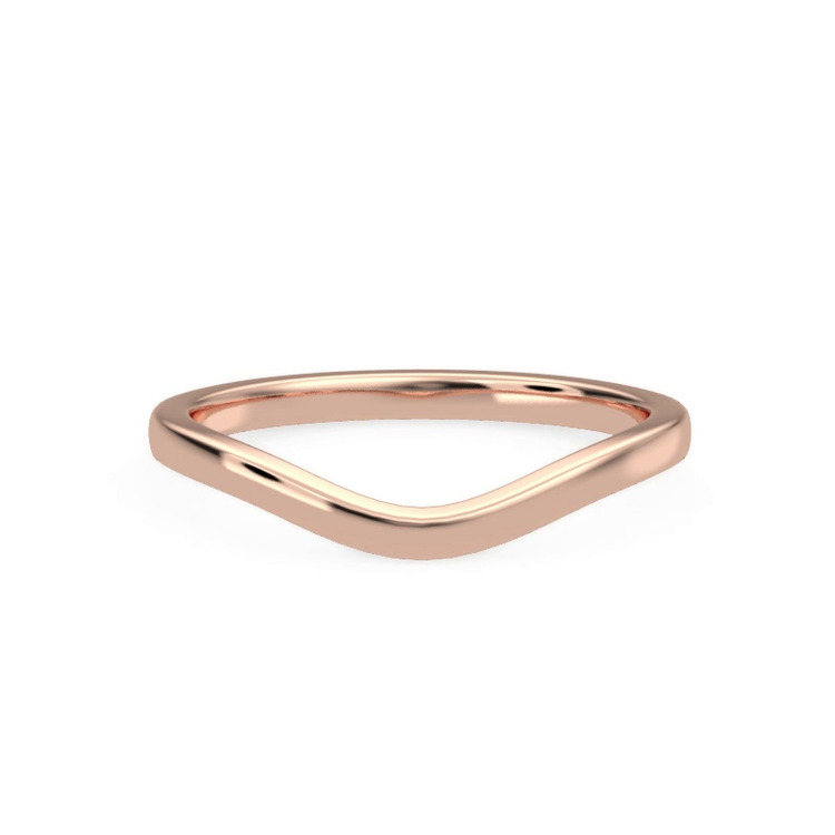 360 degree view of Linda 1.5mm Curved Band