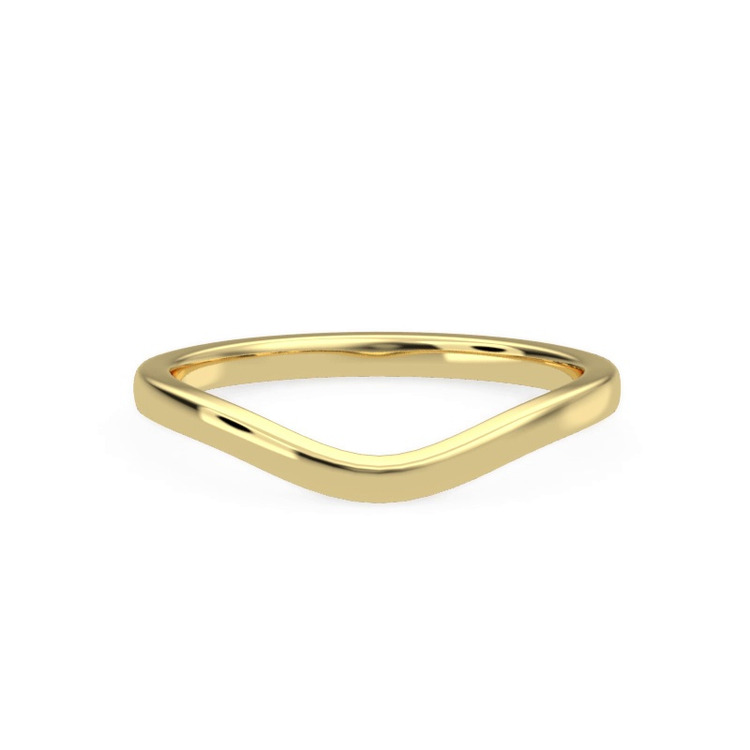360 degree view of Linda 1.5mm Curved Band