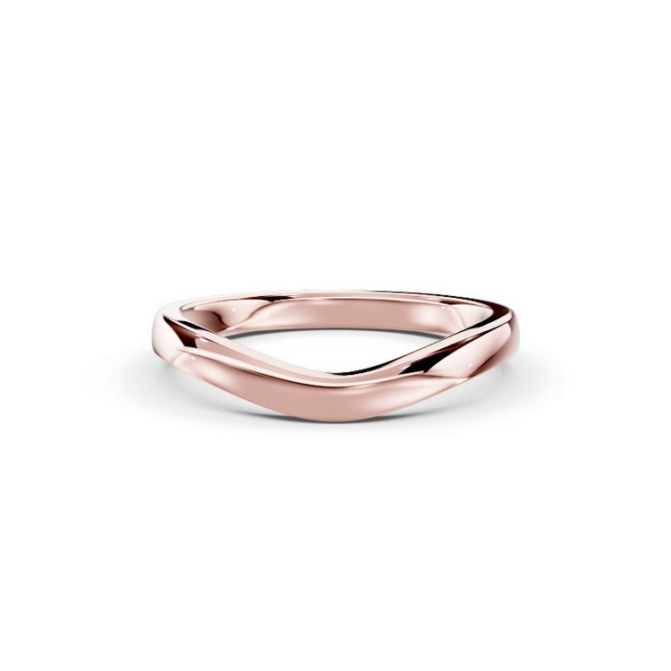 360 degree view of Linda 2mm Curved Band
