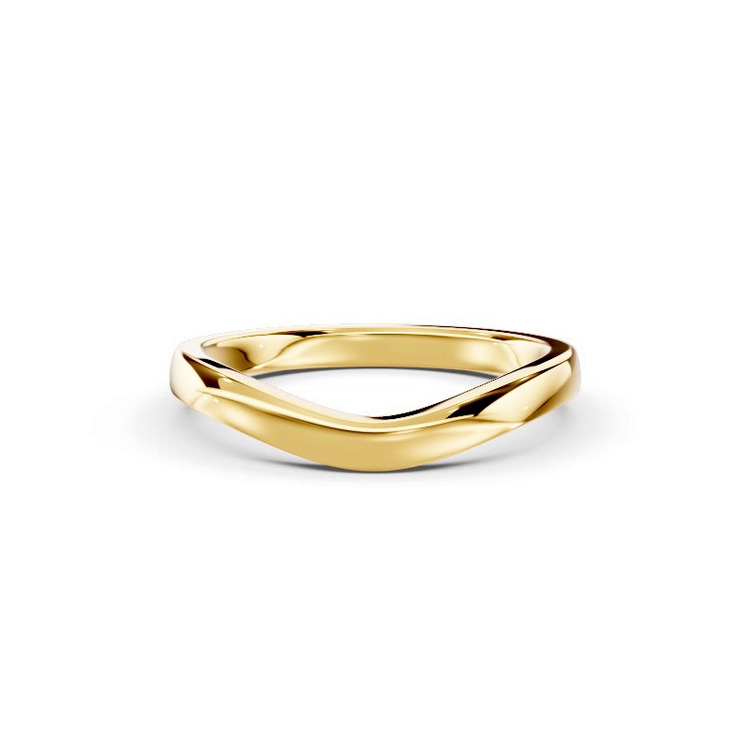 360 degree view of Linda 2mm Curved Band
