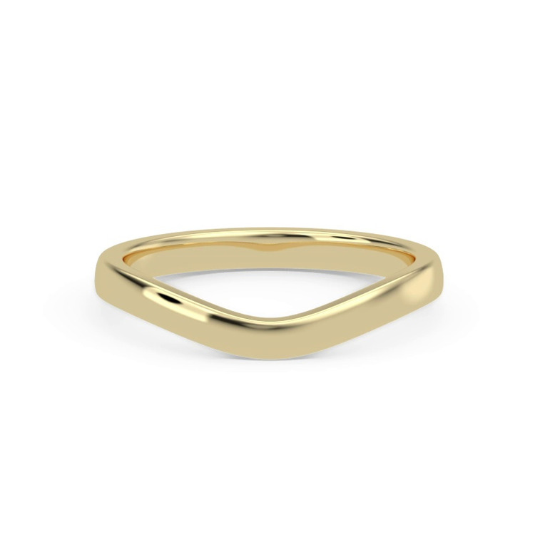 360 degree view of Linda 2mm Curved Band