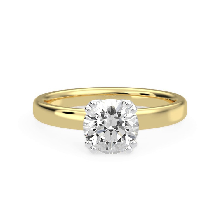 360 degree view of Tulip Double Split Prong Engagement Ring