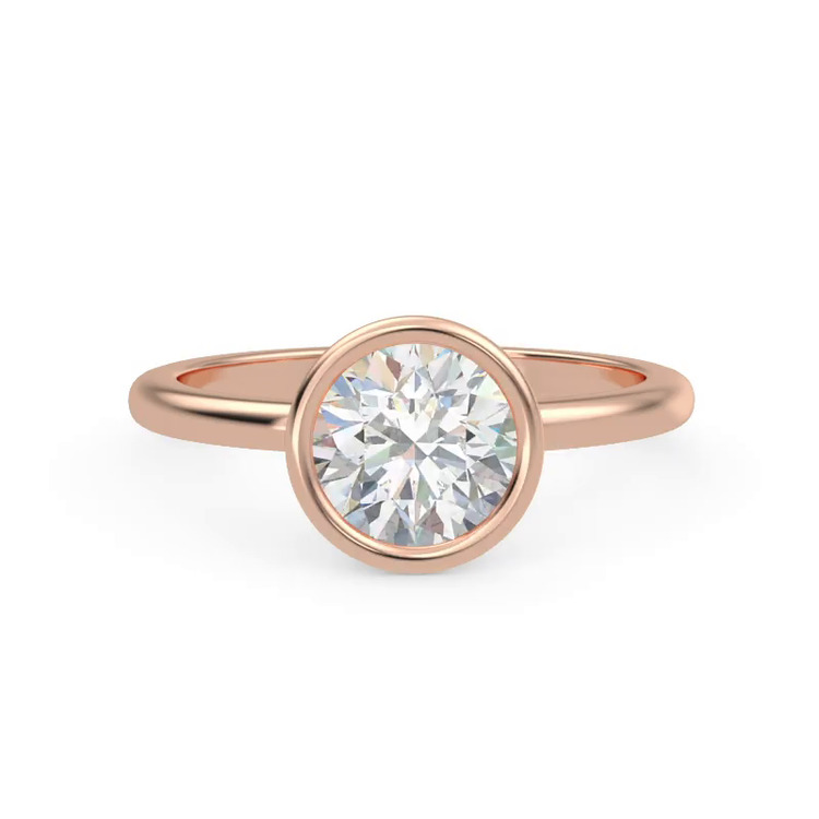 360 degree view of Danika Bezel Engagement Ring