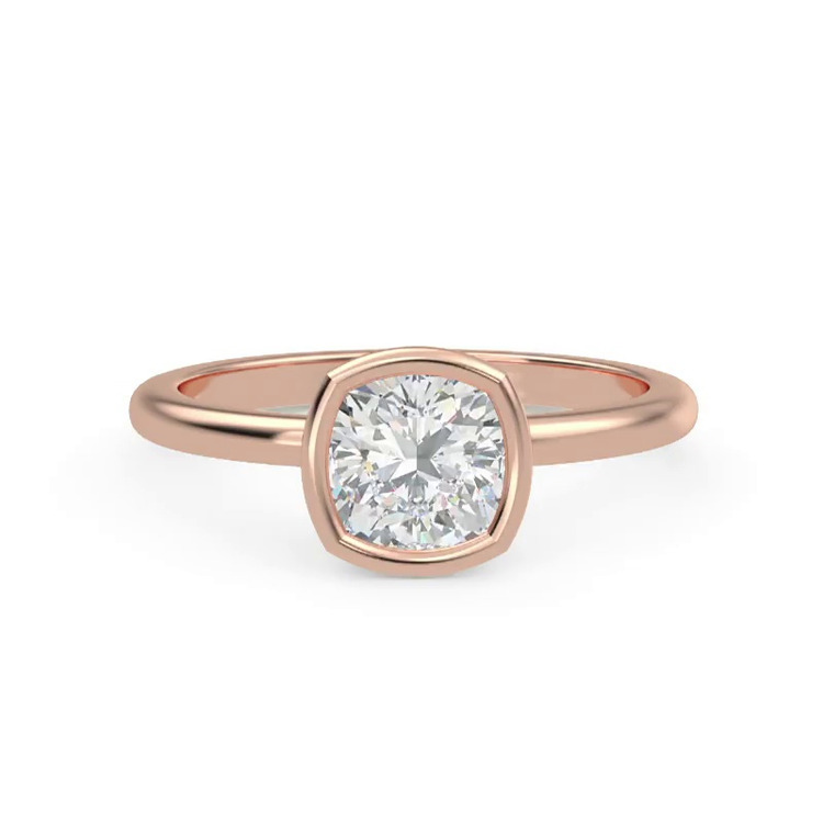 360 degree view of Danika Bezel Engagement Ring