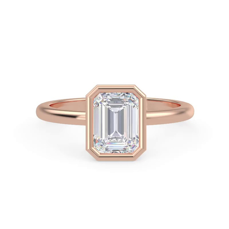 360 degree view of Danika Bezel Engagement Ring