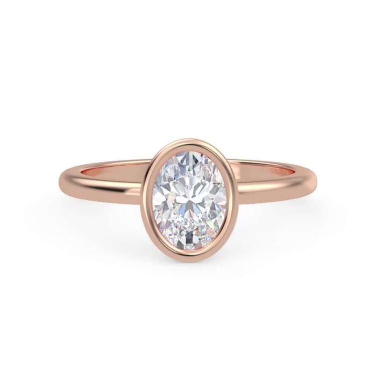 360 degree view of Danika Bezel Engagement Ring
