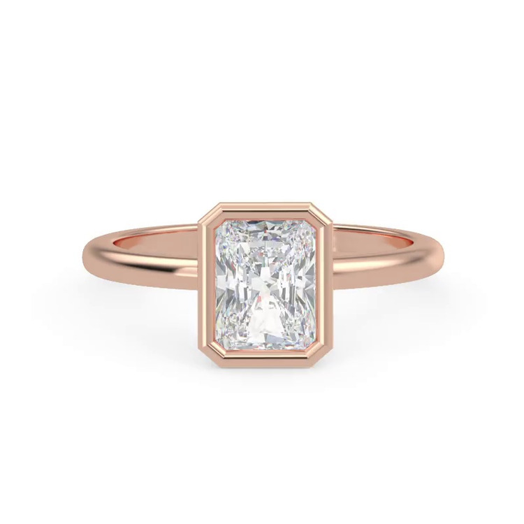 360 degree view of Danika Bezel Engagement Ring