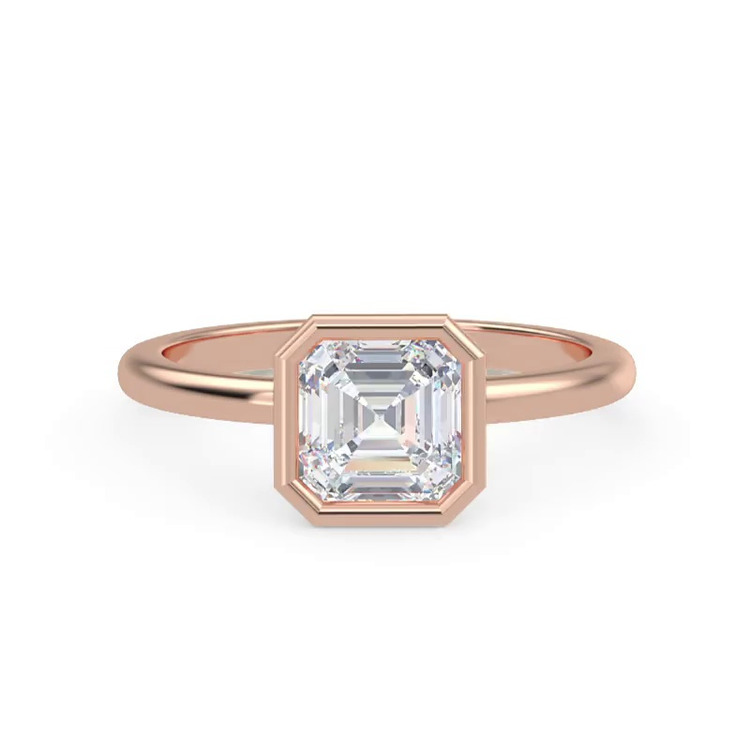360 degree view of Danika Bezel Engagement Ring