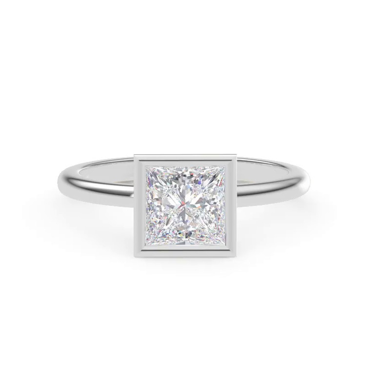360 degree view of Danika Bezel Engagement Ring