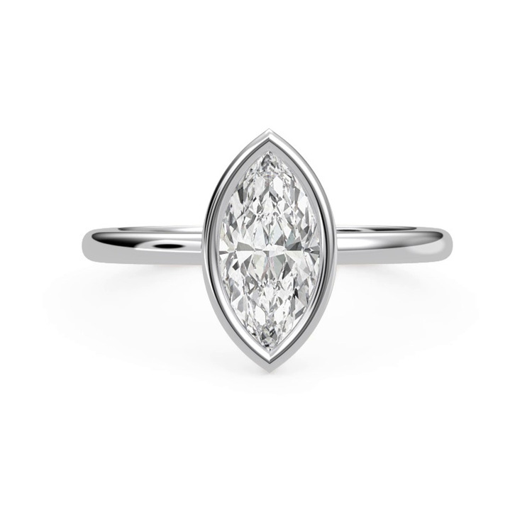 360 degree view of Danika Bezel Engagement Ring