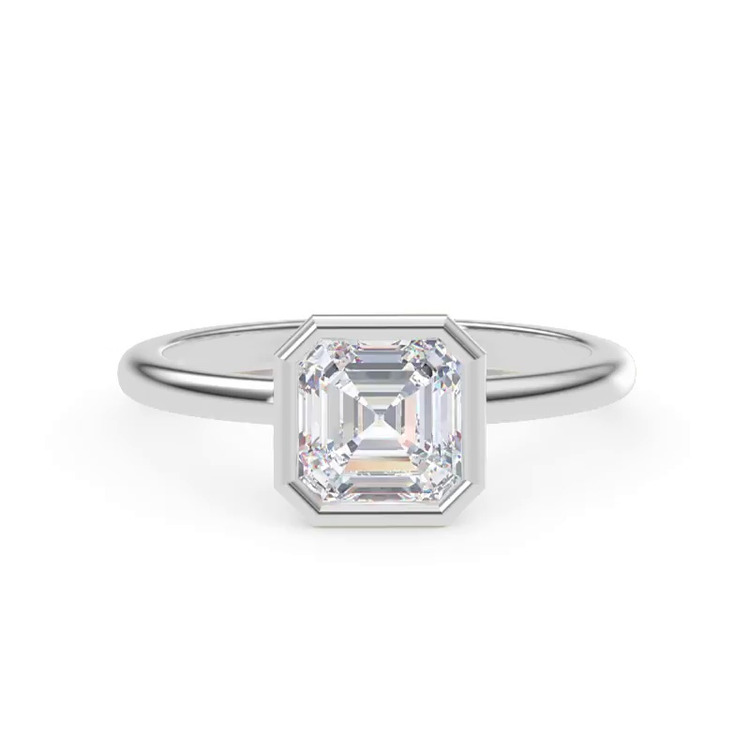 360 degree view of Danika Bezel Engagement Ring
