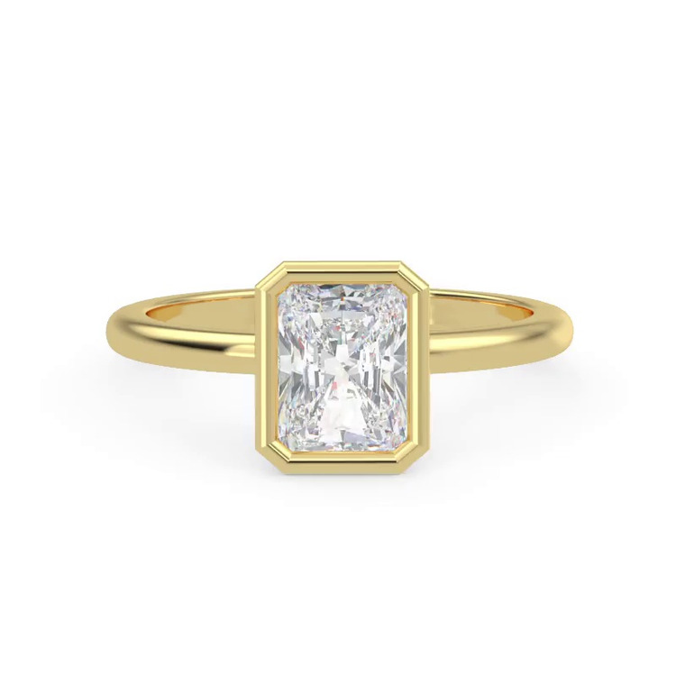 360 degree view of Danika Bezel Engagement Ring