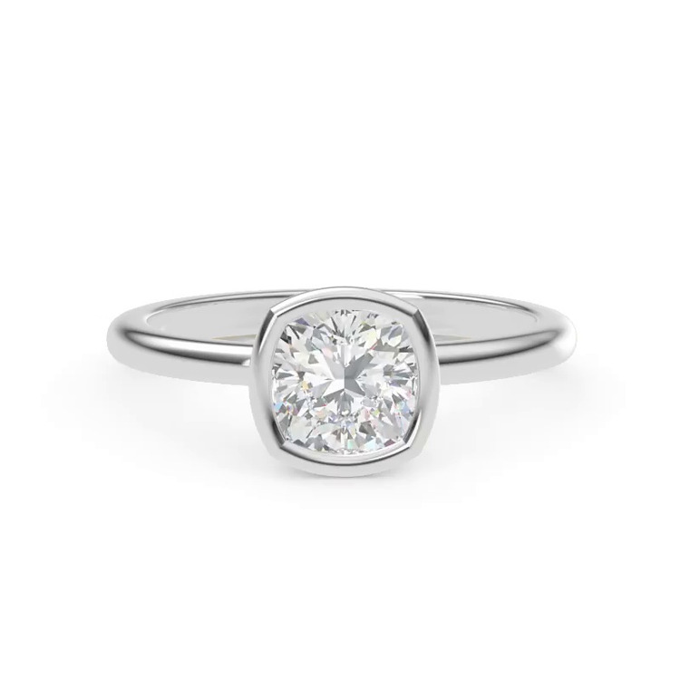 360 degree view of Danika Bezel Engagement Ring