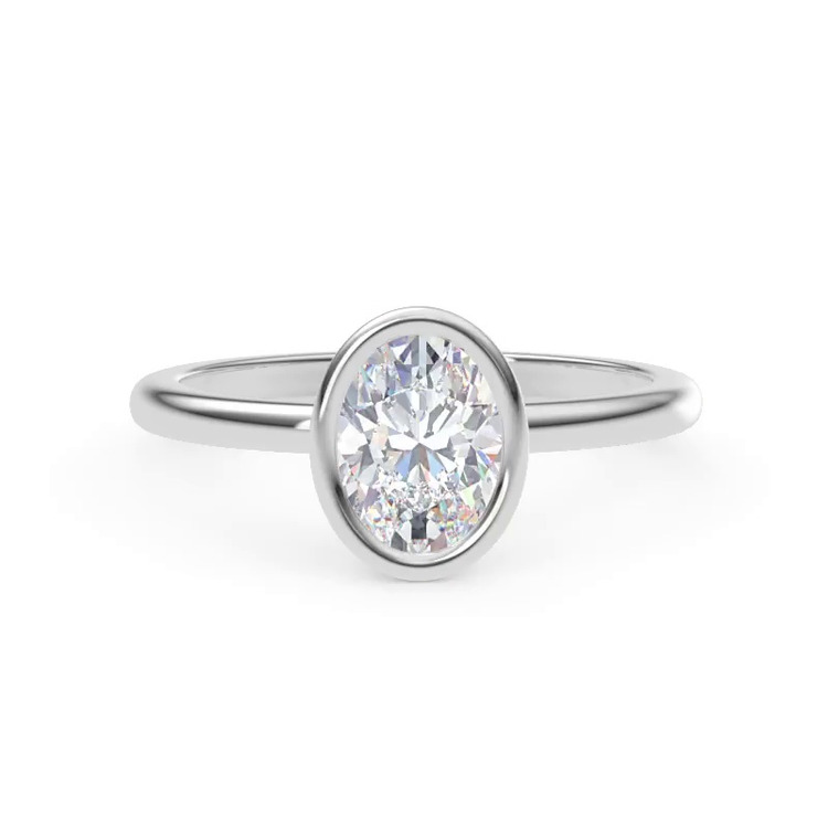 360 degree view of Danika Bezel Engagement Ring